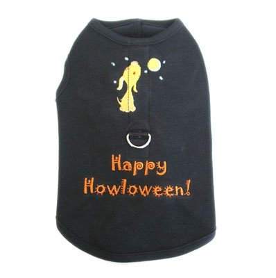 X Large Happy Howloween Dog Harness-T Halloween Tank With D Ring