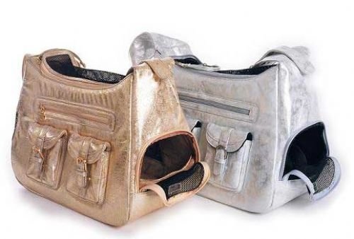 Hollywood Dog Carrier - Gold Metallic