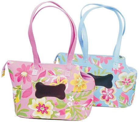 Pink Hawaiian Garden Dog Carrier