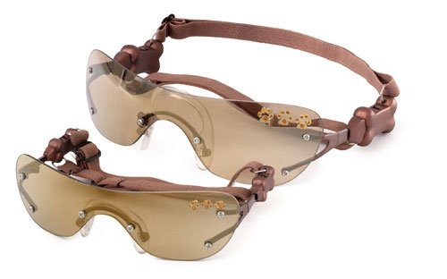 XS Doggles - Copper K9 Optix With Gold Mirror Paw Lens