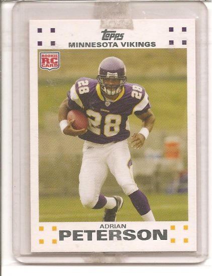 2007 Topps White Adrian Peterson Rookie