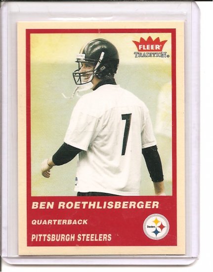 2004 Fleer Tradition Ben Roesthlisberger Rookie