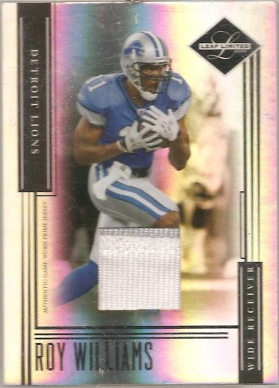 2006 Leaf Limited Roy Williams Patch