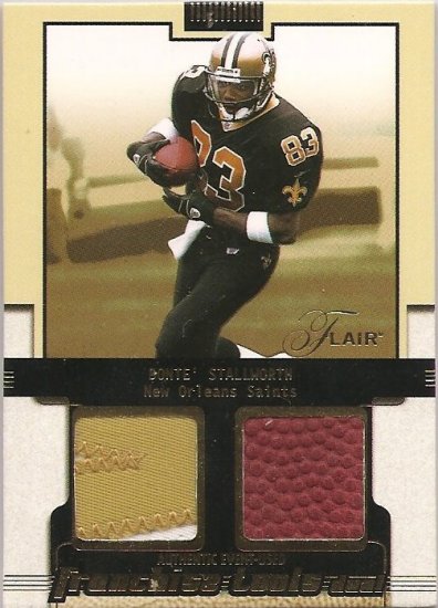 2003 Flair Donte Stallworth Patch/Ball