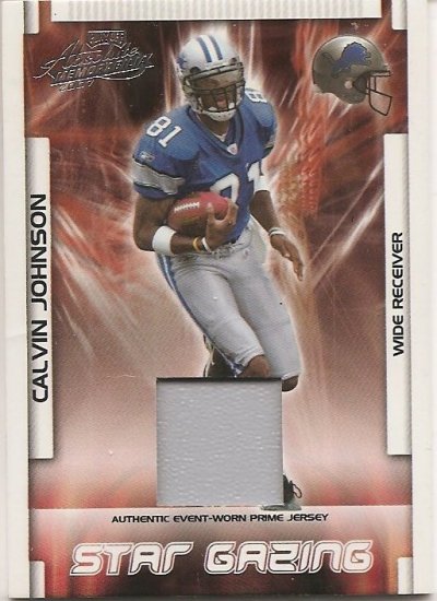 2007 Absolute Calvin Johnson Star Gazing Patch