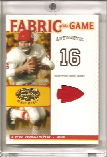 2005 LCM Len Dawson FOTG Patch