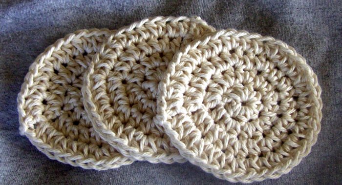 Round face scrubbies