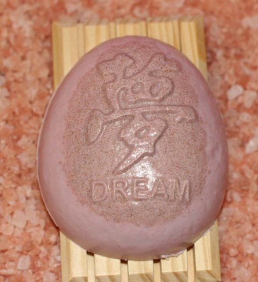 Handcrafted Lavender Oatmeal Soap in Chinese Character (DREAM) design