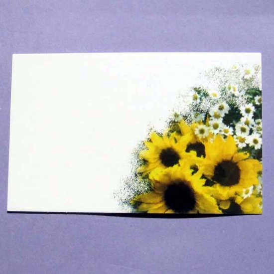 Sunflowers and Daisies Mini-Notecard