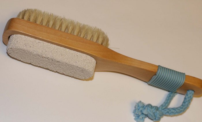Pumice Brush With Natural Bristles