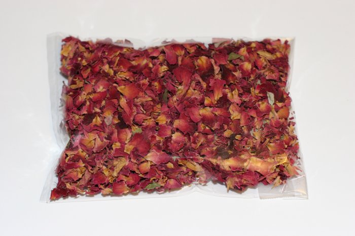 Freshly Dried Red Rose Petals