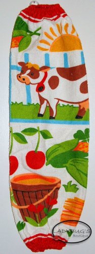 Plastic bag holder - Grocery bag recycler - Large - Colorful cows