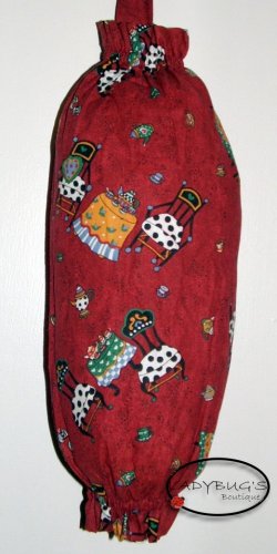 Plastic bag holder - Grocery bag recycler - Small - Tea time