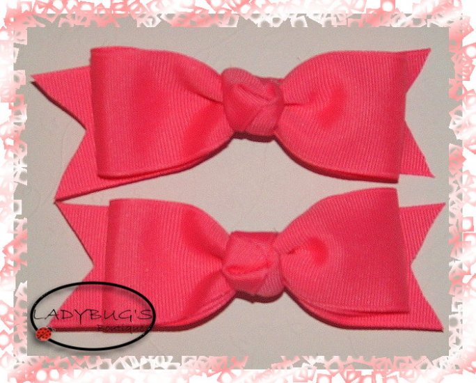 Custom Boutique hairbow - Tutti Frutti Pink
