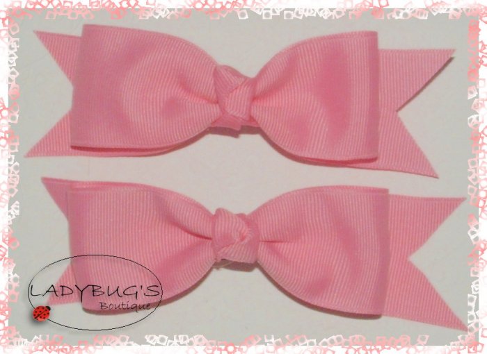 Custom Boutique hairbows - Baby Pink
