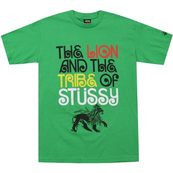 STUSSY Lion And The Tribe Tee - Green
