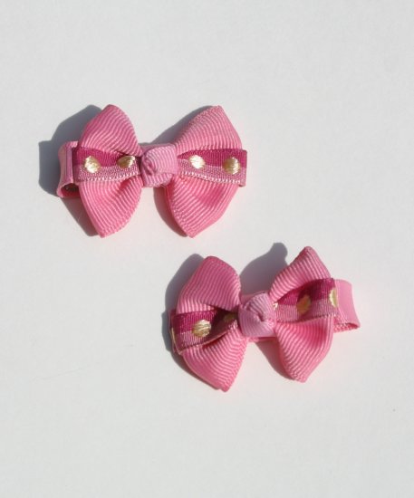 New 2 BOUTIQUE Hair clips Hair bows PINK BOWS Hair accessories www.absolutelydaisy.ecrater.com