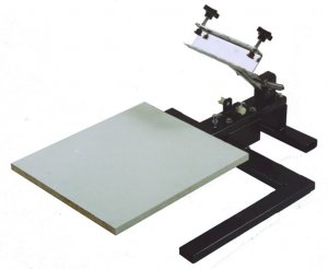 Manual Screen Printing Press on Color 1 Station Manual Screen Printing Press