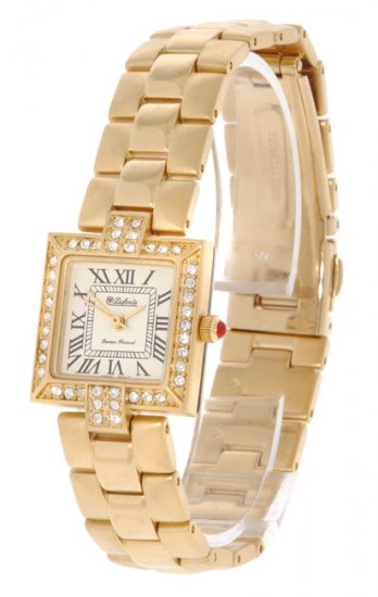 Dufonte by Lucien Piccard Women's Goldtone CZ Accent Watch
