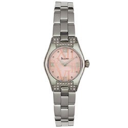 Bulova Women's Pink Dial Diamond Watch