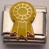 3RD PLACE YELLOW RIBBON ITALIAN CHARM DOG CAT PRIZE SHOW