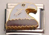 BALD EAGLE USA BIRD ITALIAN CHARM/CHARMS FOR NOMINATION