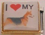 I LOVE MY CORGI DOG ITALIAN CHARM/CHARMS FOR ZOPPINI
