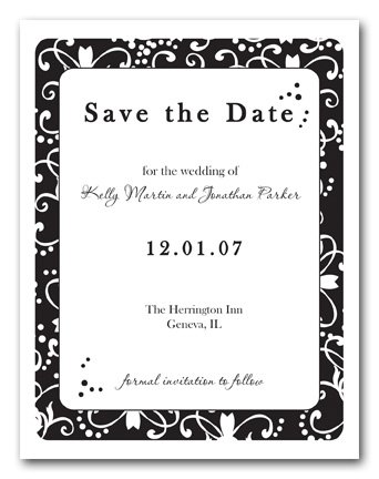 Save the Date Wedding Invitation Announcements