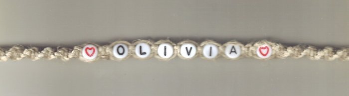 Add Your Own Name - Customized Spiral Hemp Necklace