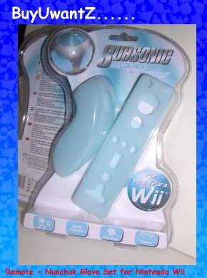 Translucent BLUE colour Silicon case for Wii-mote Controller
