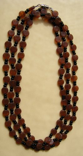 Pressed Glass & Czech Necklace