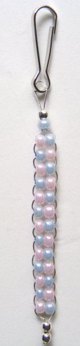 Zipper Pull / Charm- Pinks & Blues