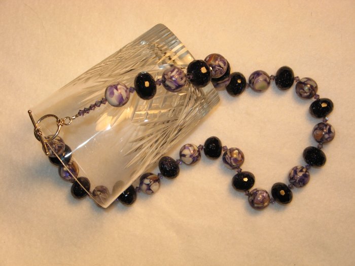 Blue Goldstone and Mosaic Shell