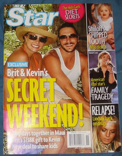 Star Magazine Britney and Kevin April 28, 2008 Issue