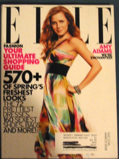 Elle Magazine Amy Adams Cover March 2008 Issue