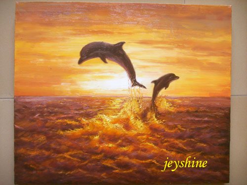 original painting : dolphin