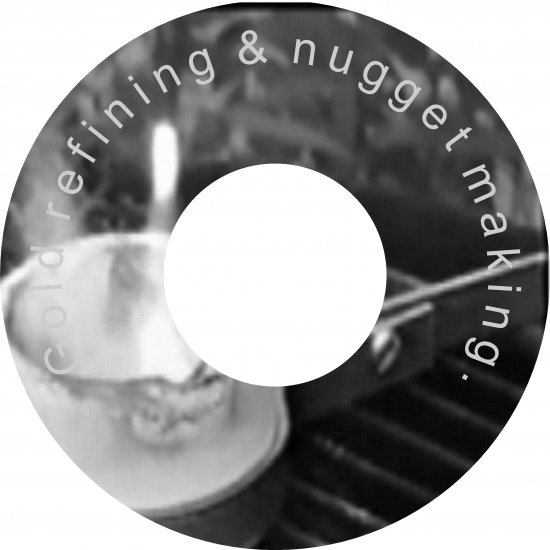 Gold and silver refining and making manmade nuggets