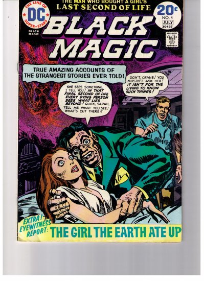 DC Super Stars Black Magic No 4 1974 The Girl The Earth Ate Up