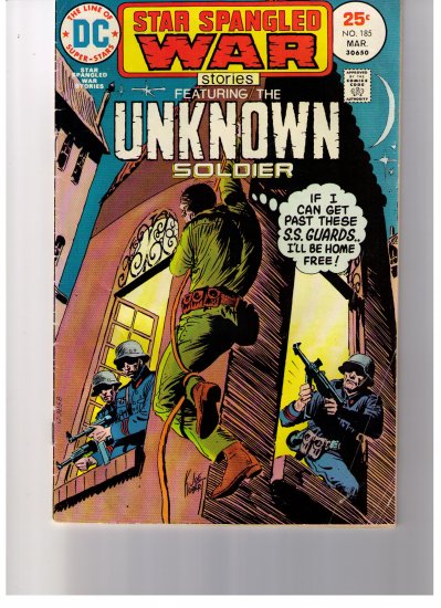 Super Stars STAR SPANGLED WAR STORIES The Unknown Soldier No 185