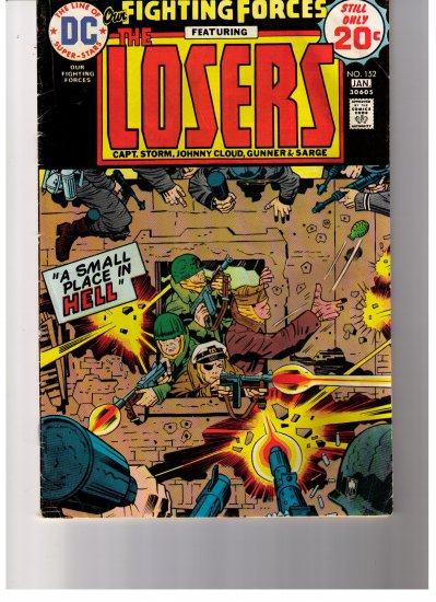 DC Comics Fighting Forces Featuring THE LOSERS No 152 1974/75