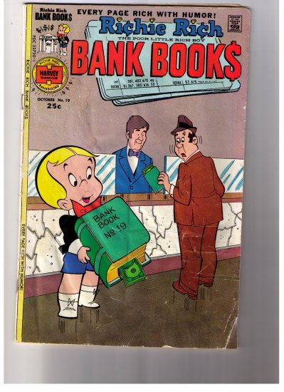 2 - Harvey Comics Richie Rich 1969 No 32 & 1975 No 19