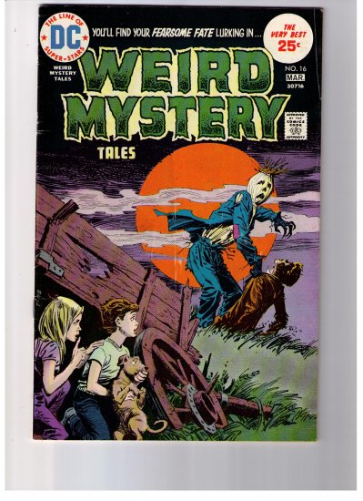 DC Super Stars WEIRD MYSTERY TALES No 16 Mar 1975 Bronze age