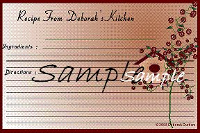 Bird House Recipe Card 2954