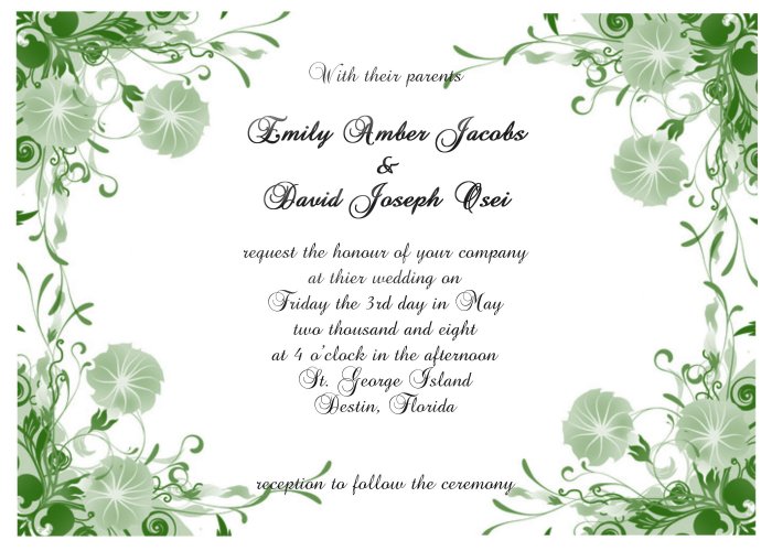 Floral Border 1 Wedding