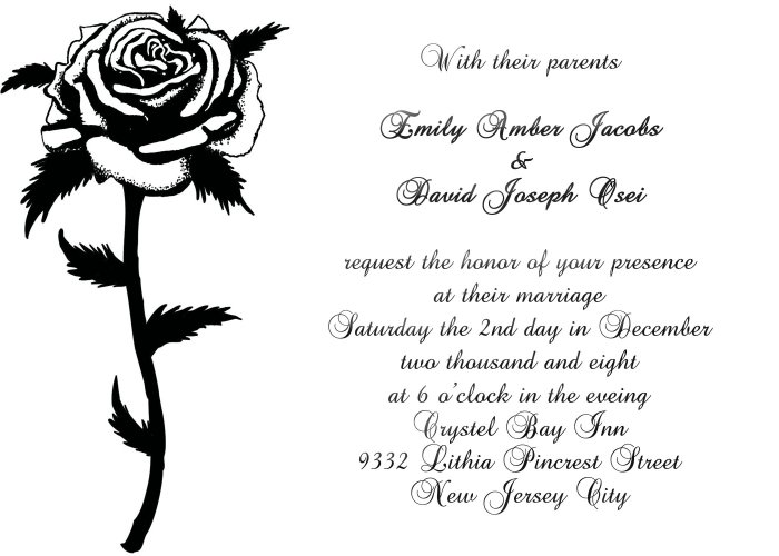 Black and White Rose