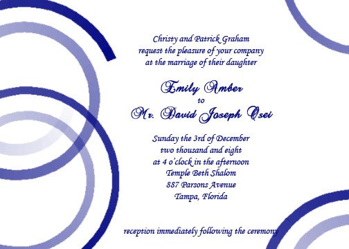 Modern Blues Wedding