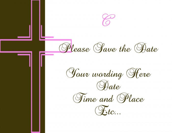 Girls Baptisms or Christening Save the dates