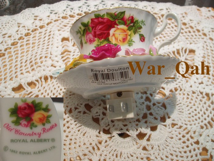 Royal Albert Old Country Roses Tea Cup Night Light
