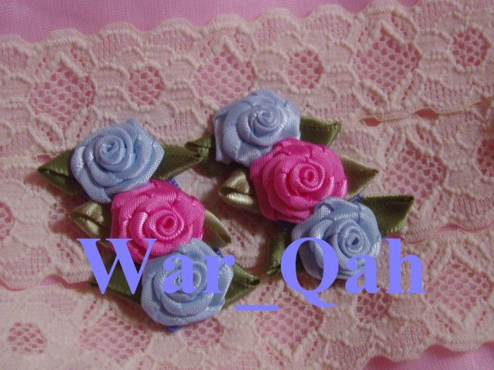 Shabby Chic Baby Blue & Powder Pink Snap Clips - Baby, Toddler, Girls
