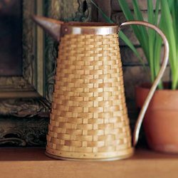 LONGABERGER Warm Brown Hostess Woven Pitcher Basket